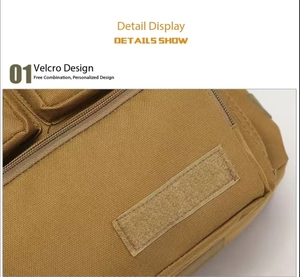 Heavy Duty <strong>Water</strong> Resistant Messenger Bag with MOLLE System &amp; Multi-pocket Design, Travel Work Computer Bag - Product Image 3