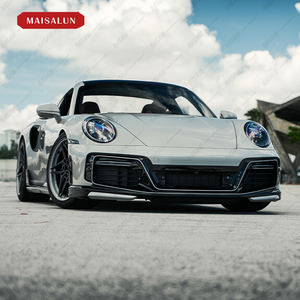 Kit de carrocería de carbono seco para <span class=keywords><strong>Porsche</strong></span> 911 992 <span class=keywords><strong>Turbo</strong></span> <span class=keywords><strong>S</strong></span> actualización a estilo Techart labio delantero falda lateral alerón difusor trasero Bodykit - Product Image 3