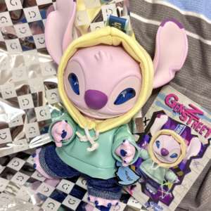 Venta al por mayor <span class=keywords><strong>Miniso</strong></span> Stitch GenZ Street Series Kawaii colgante muñeca juguete para regalo Original 100% algodón tela vinilo felpa figuras - Product Image 5