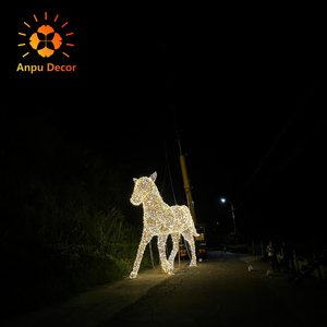 <span class=keywords><strong>Evermore</strong></span> décoration extérieure 24V IP65 100% étanche résistance aux UV cheval forme fil cadre noël led 3d motif lumière - Product Image 3