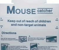 Piège à souris pliable avec colle adhésive, sûr et discret, pour la lutte antiparasitaire à la maison, dans la cuisine et l'entrepôt