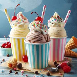 Factory Supply <b>Disposable</b> Ice Cream <b>Cup</b> 16 oz Paper Bowl for Ice Cream - Product Image 4