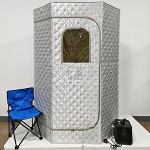 Tente de sauna personnelle à chauffage rapide - Température jusqu'à 130°C ℉   <span class=keywords><strong>En</strong></span> 5 minutes, <span class=keywords><strong>thérapie</strong></span> à la vapeur portable - Product Image 2