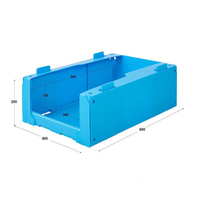 Bacs de tri empilables en plastique Corflute OEM à ouverture frontale pour l'organisation des rayonnages industriels