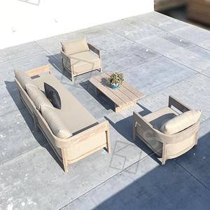 Sigma Garden Patio Color personalizado 2 3 Seat Sofá Fabricante All-season Sofá de madera maciza Muebles de exterior de teca - Product Image 1