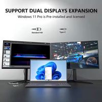 Nouveau 17.3 pouces écran ordinateur portable Intel N5095 Ddr5 16gb Ram 512gb Ssd Ddr5 Hd 1600*900 ordinateur portable bureau étude ordinateur Pc