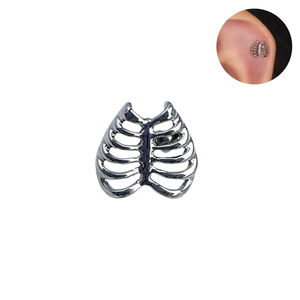 Calendo Astm F136 Titanium Oorbel Piercing Sieraden Hart Skelet Ribben Intern Schroefdraad Titanium Labret Lichaam Sieraden Einde - Product Image 1