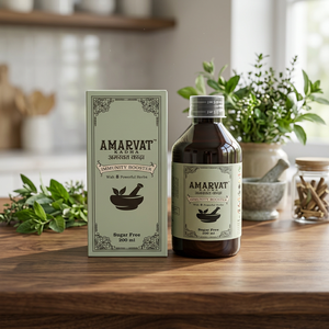 Sirop Immunitaire AMARVAT à Forte Demande, Formulé avec Tulsi, Dalchini, Sunthi, Moringa, Ashwagandha, Arjuna et Mulethi – Vente en Gros - Product Image 1