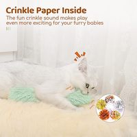 Oreillers interactifs en menthe pour chat Accessoires pour chat Jouets en herbe à chat doux et durables pour chats d'intérieur