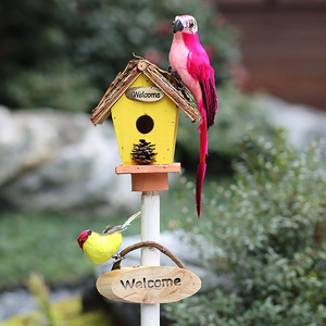 Luxurious Blue <strong>Birdhouse</strong> for Outdoor Garden Bird Watching Hanging <strong>Birdhouses</strong> for Wooden Hummingbird and Bluebird House - Product Image 4