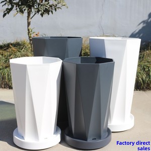 Macetas de Plástico Grueso para Plantas de Exterior, Macetas Grandes de Resina para Jardín <span class=keywords><strong>con</strong></span> Bandeja, Nuevo Diseño OME ODM - Product Image 3