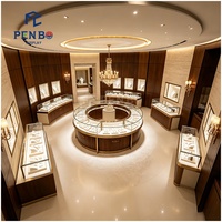 Design de Magasin de Bijoux Haut de Gamme Luxe Vitrine de Présentation de Bijoux Personnalisée Meuble de Bijoux Moderne en Verre pour Boutique