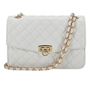 RTS Bulk Mixed Order <b>Medium</b> Quilted Shoulder Bag Vegan Leather Clutch Purse with Chain Strap Portable Flap Crossbody <b>Handbag</b> - Product Image 1