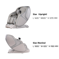 Fauteuil de massage complet avec cuir résistant au froid et chauffage intégral, thérapie de chaleur profonde, pour la maison et le bureau