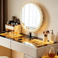Nouvelle table de toilette extensible de style luxueux italienne pour le pied du lit