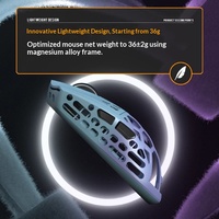 Ratón Inalámbrico para Juegos Darmoshark M2, 35g, Aleación de Magnesio, Tres Modos, PAW3395, 4K Hz, para Manos Pequeñas y Medianas, PC, Esports