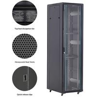 Armoire de serveur de centre de données 42U, 1,2 m, sur pied, en acier laminé à froid, protection IP20, en stock