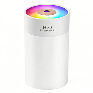 H2O Humidifier White USB Powered 7 Color <b>LED</b> <b>Night</b> <b>Light</b> For Home Desktop Car Use - Product Image 1