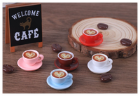 Enfants enfant jouer 3D objets miniatures jouets kawaii maison de poupée grains de café tasse tasse bouteille petite assiette minis résine boissons américaines