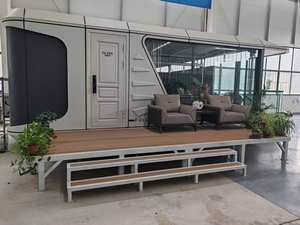 บ้านคอนเทนเนอร์เคลื่อนที่หรูหราขนาด 20 ฟุต 40 ฟุต บ้านแคปซูลสำเร็จรูป ทรงยานอวกาศ ดีไซน์ทันสมัย ติดตั้งรวดเร็ว - Product Image 5