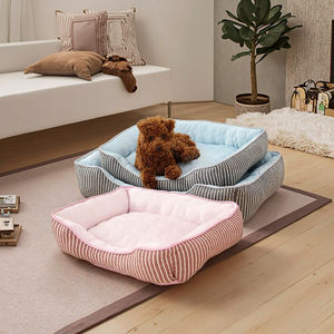 Классическая летняя охлаждающая кровать для больших кошек, маленьких и средних собак, дышащая, ледяная шелковая, Современная спальная кровать с твердым узором - Product Image 5