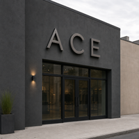 Enseigne lumineuse 3D personnalisée en acier inoxydable et acrylique, étanche IP65, à fixation murale pour centre commercial, hôpital, gare routière