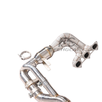 Colectores de escape de acero inoxidable SS304 de alto rendimiento + sistema completo Catback para Porsche 911 992 GT3, escape completo, instalación perfecta 1:1