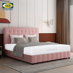 bed with mattress