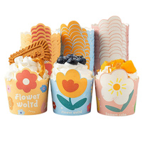 Petite boîte d'emballage de gâteau tiramisu en papier jetable personnalisée Boîtes de gâteau fantaisie en plastique de noël avec fenêtre