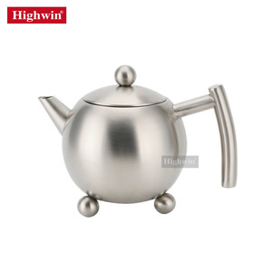 Stainless Steel Coffee Teapot Loose Leaf <strong>Tea</strong> <strong>Infuser</strong> Silver Metal <strong>Tea</strong> <strong>Pot</strong> - Product Image 4