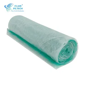 Harga Grosir Stan Semprot Fiberglass Industri Penyaringan Udara Debu 3M Filter Hijau Penghenti Cat untuk Stan Semprot Pelapisan Bubuk