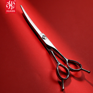 SX06-60Q professionale 6 "di alta qualità capelli da barbiere professionale curvo taglio HUASIS taglio capelli forbici - Product Image 2
