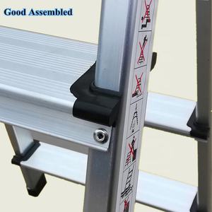 Escalera Doméstica de Aluminio EN131, Piezas de Escalera, Ligera, de Dos Lados, Taburete de 3 Escalones - Product Image 3