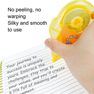 Bande de correction phosphorescente scolaire Correcteur de bande de correction jaune - Product Image 2