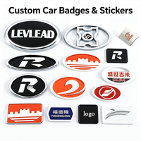 Emblème de voiture personnalisé, badge 3D en relief en ABS et métal, autocollant personnalisé auto-adhésif pour accessoires extérieurs de véhicule
