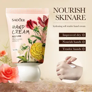 OEM SADOER Factory Price Custom Autumn Winter Flower Fragrance Series Moisturizing Whitening Perfume Hand Cream