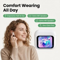 Estuche Inteligente TWS para Auriculares 5.3 con Pantalla Digital y Resistencia al Agua IPX5, Traductor IA en Tiempo Real para Viajes