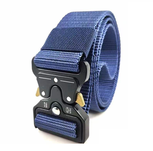 เข็มขัดยุทธวิธี DFW0221 สำหรับผู้ชาย เข็มขัดผ้าใยไนลอนแบบหนา ปรับได้ พร้อมหัวเข็มขัดโลหะ สำหรับงานรักษาความปลอดภัยและเครื่องแบบ - Product Image 6