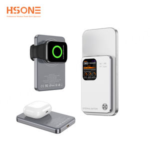 Banco de Energía Magnético Ultra Delgado de Aleación de Aluminio MY15 Qi2 Inalámbrico de 15 W y 10000 mAh con Función de Soporte para Computadoras Portátiles y Teléfonos para Viajes Largos - Product Image 5