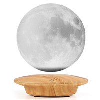 Lampe de chevet lune à lévitation magnétique, impression numérique, écologique et élégante, pour la décoration intérieure et l'éclairage de bureau