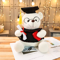 Ours en peluche super doux, modèle Docteur, avec chapeau, jouet en peluche, cadeau de remise de diplôme, anti-stress, lavable, personnalisable, ODM, caractéristiques PP
