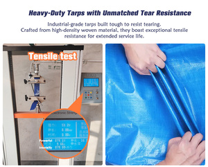 Bâche en PE imperméable et durable <span class=keywords><strong>pour</strong></span> usage agricole, camions et abris extérieurs, avec protection UV et œillets renforcés - Product Image 5