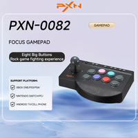 Manette de jeu filaire USB PXN 0082, console d'arcade, contrôleur Street Fighter pour Switch/PC/Android TV//
