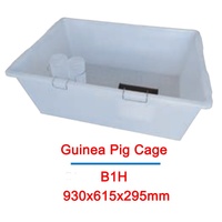 Cage de laboratoire pour cobayes en PP, bac d'élevage pour rongeurs, souris et rats, avec bouteille de laboratoire