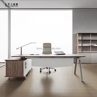 Armoire de rangement en bois MFC MDF moderne haut de gamme, bureau de direction ergonomique durable pour PDG, directeur, patron, usage domestique, appartement