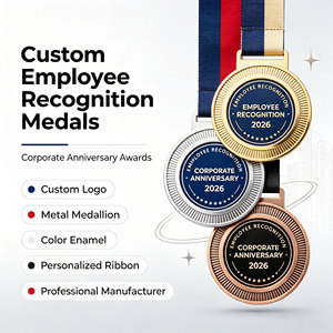 Médailles de reconnaissance personnalisées pour les employés, récompenses d'anniversaire d'entreprise, médaillon en métal avec logo personnalisé, fabricant professionnel - Product Image 4