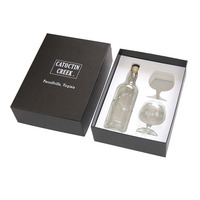 Boîtes cadeaux en papier avec inserts en mousse EVA gravés au laser CNC, plateaux personnalisés pour l'emballage de lunettes, bouteilles de vin, produits en verre
