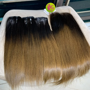 Peluca VuyHair de Cabello Humano Vietnamita de un Solo Donante, Liso, 18 Pulgadas, con Reflejos, Venta al Por Mayor - Product Image 5