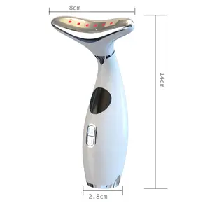 Belleza Cuello Dispositivo de elevación facial Antienvejecimiento Reduce la hinchazón Dispositivo facial Luz LED Fotón Masajeador facial y de cuello