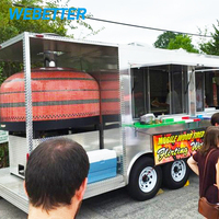 Kkwebest — camion alimentaire entièrement avec cuisine, remorque à Pizza, camion d'aliments Mobile avec four à Pizza